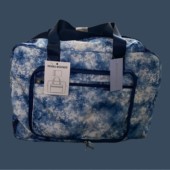 Madden Girl Handbags - MADDEN Girl Smooth Poly Packable Weekend Duffle Bag